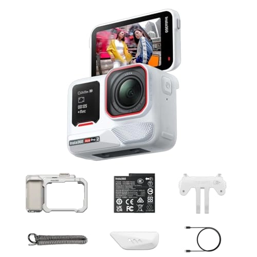 Ace Pro 2 - 8K Arctic White + Wind Guard + Battery + Standar Mount + Utility Frame + Cold Shoe Shutter Button