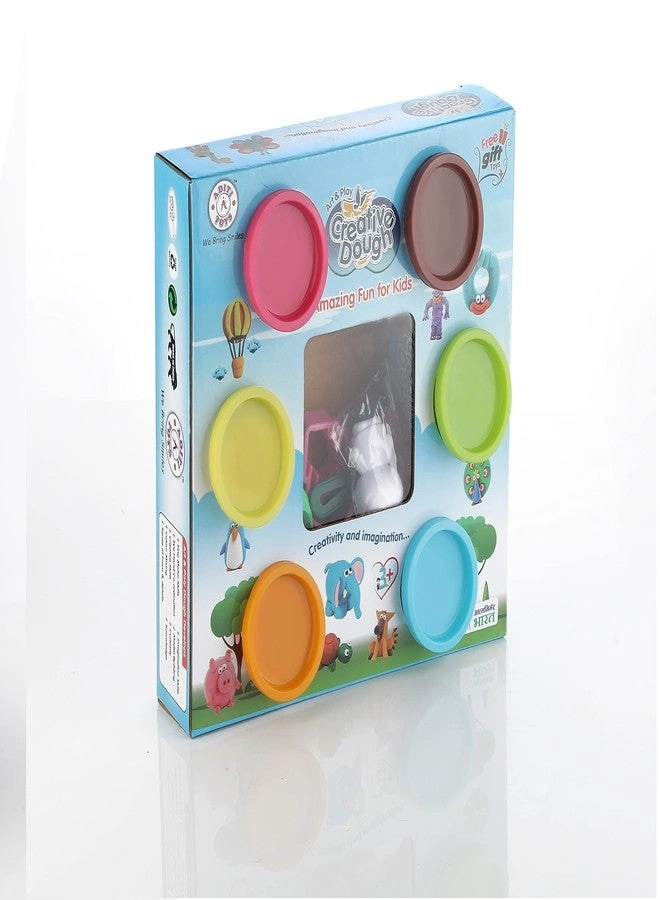 ADITI TOYS Clay Dough Creation - 3+ years 6 pcs