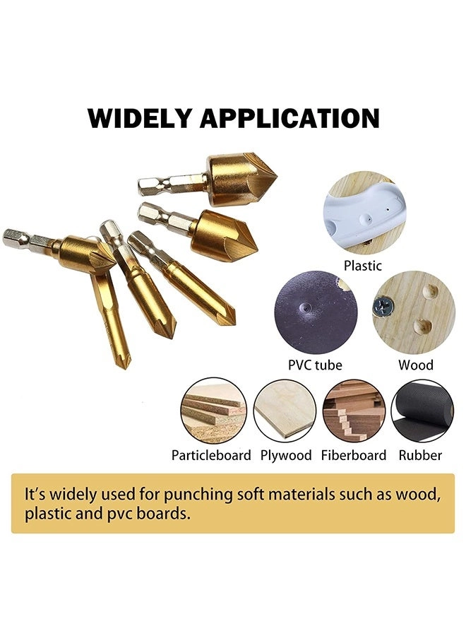 Countersink Drill Bit - HSS 6 Pcs 6mm-19mm
