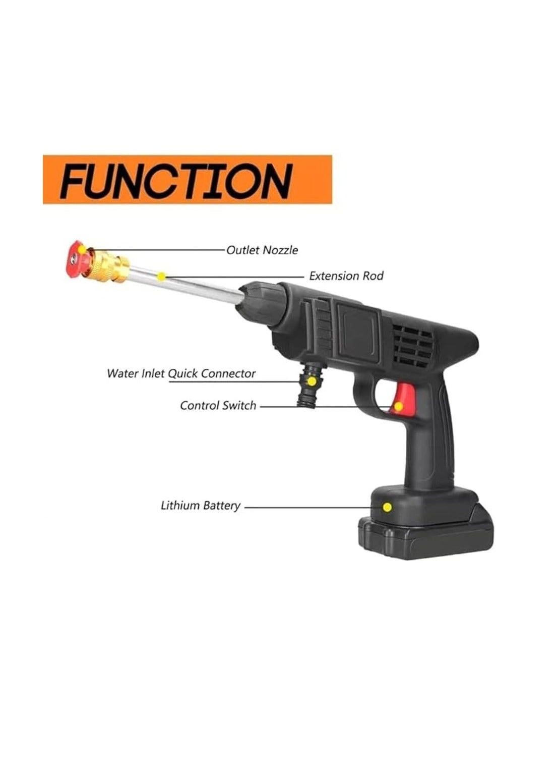 Cleaning Gun - 48V Cordless 30Bar