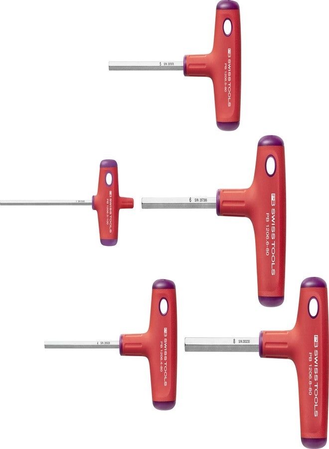 PB Swiss Tools 1555 Hex Screwdriver Set (5 Pcs)