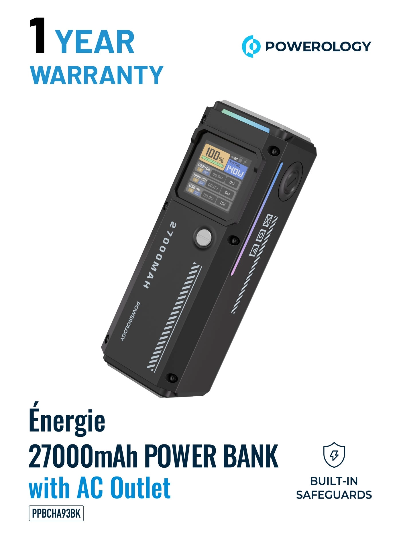 Powerology Énergie - 27000mAh 140W