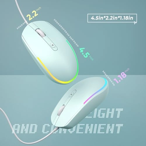 Wired LED RGB Backlit Mouse - USB