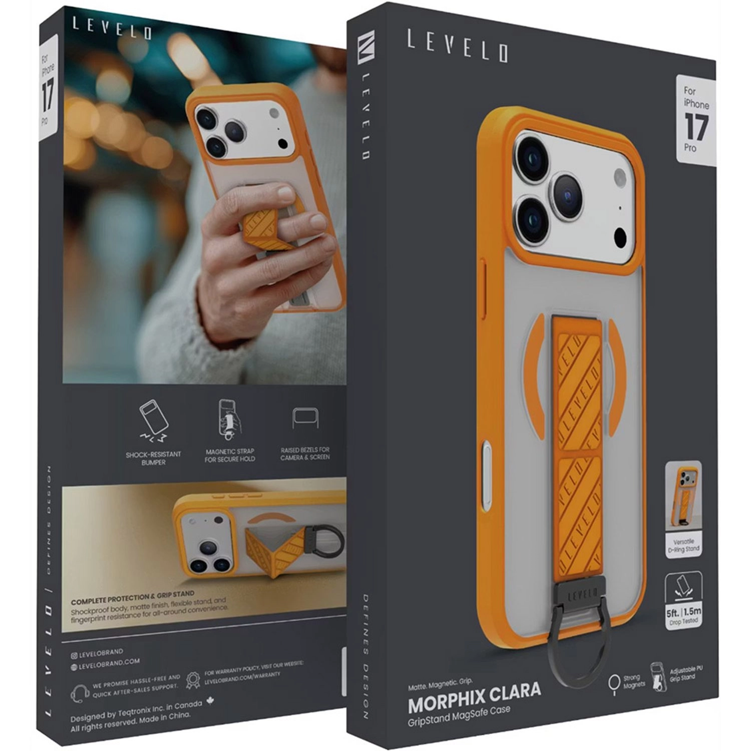 Morphix Cuero Gripstand Case for iPhone 17 Pro