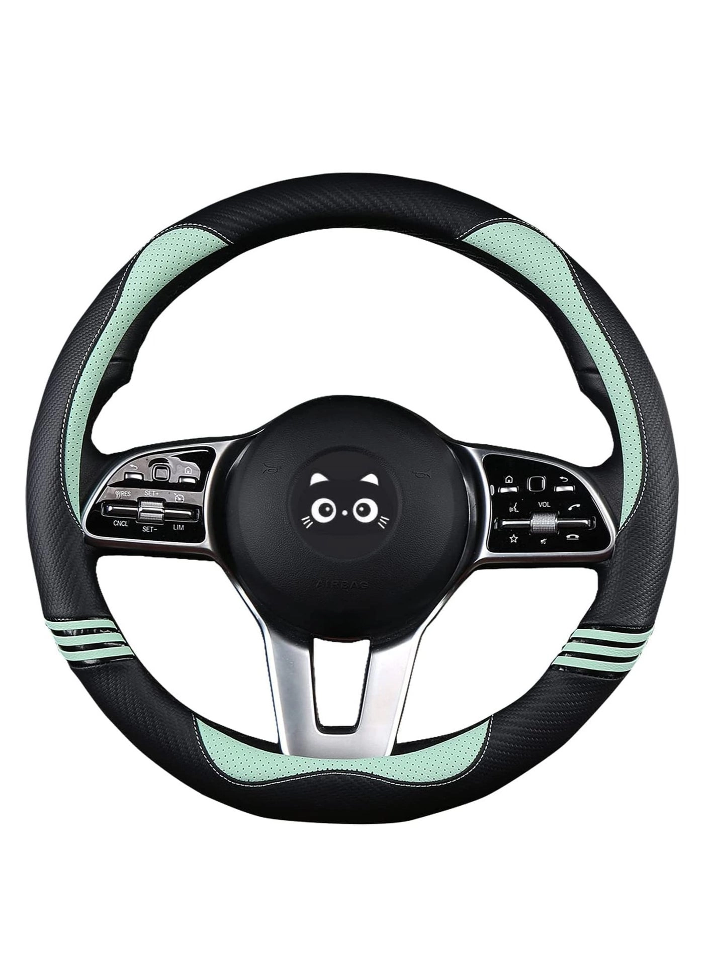 Steering Wheel Cover - Universal Fit 14.5 15 inches Fruit Green