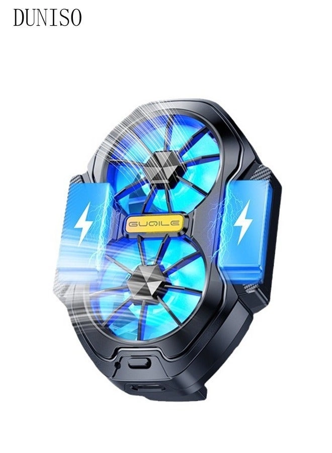 Phone Cooler - Dual Fans Rechargeable 62~92mm Compatible