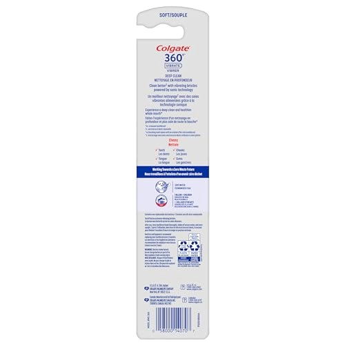 360 Vibrate Deep Clean - Battery Operated Disposable 1 Pack