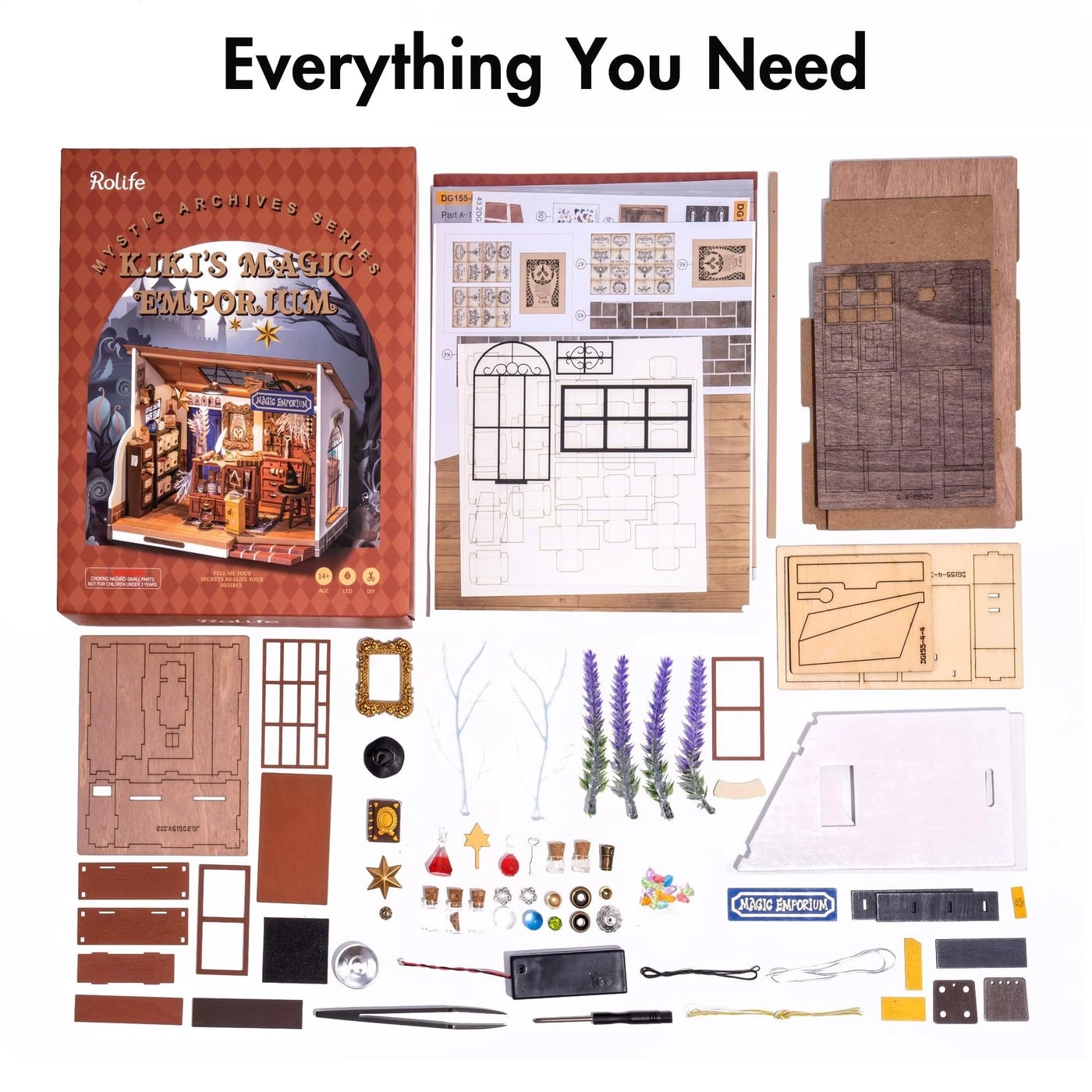 DIY Miniature Dollhouse Kit - Halloween/Christmas 1:20