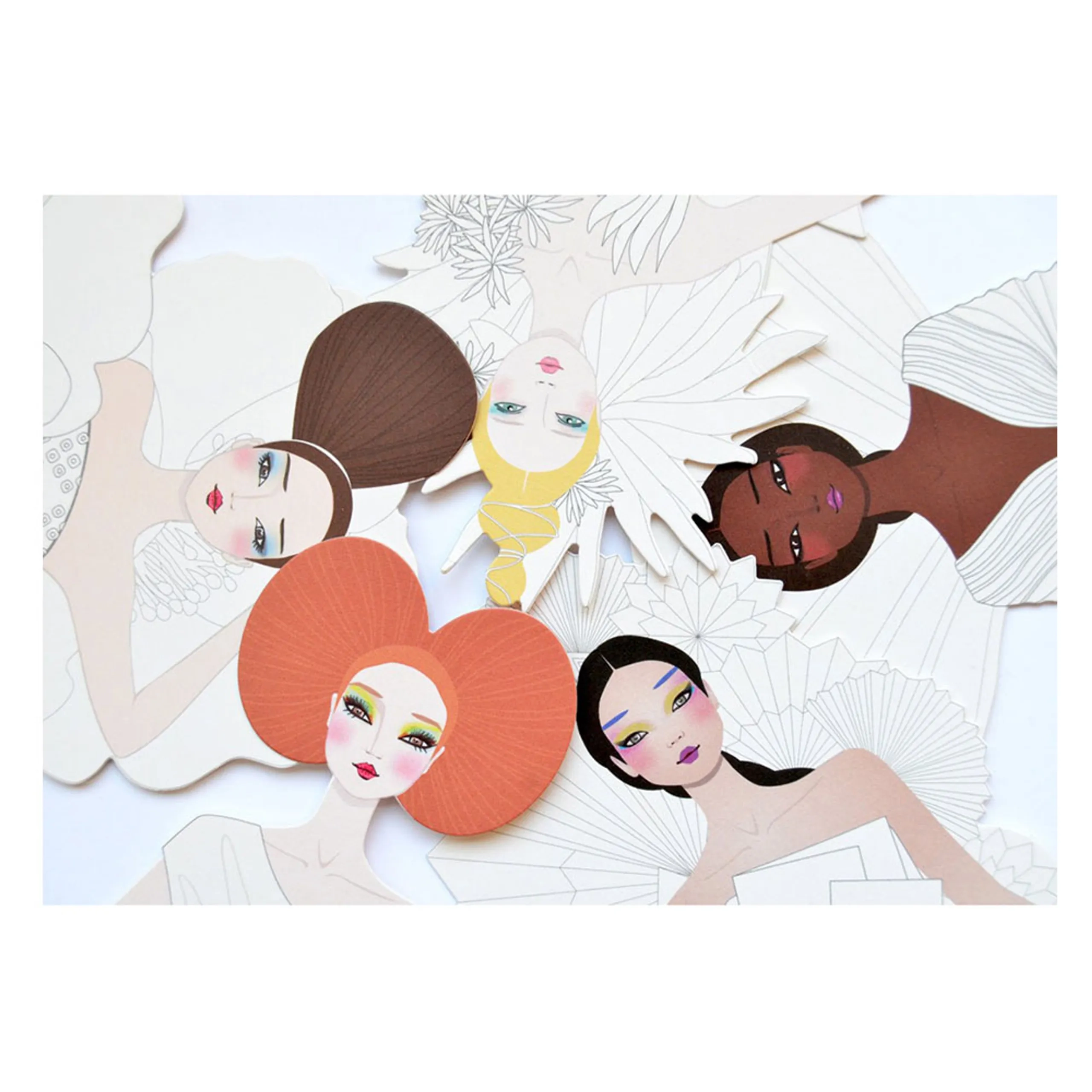 Creative Kit Haute Couture - 5 dolls 30 x 20 cm