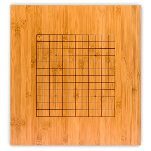 Go Game Set - Bamboo Go Board Double Convex Melamine Stones Bamboo Bowls