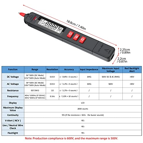 Z1 - Multimeter LCD Digital 2000 Counts