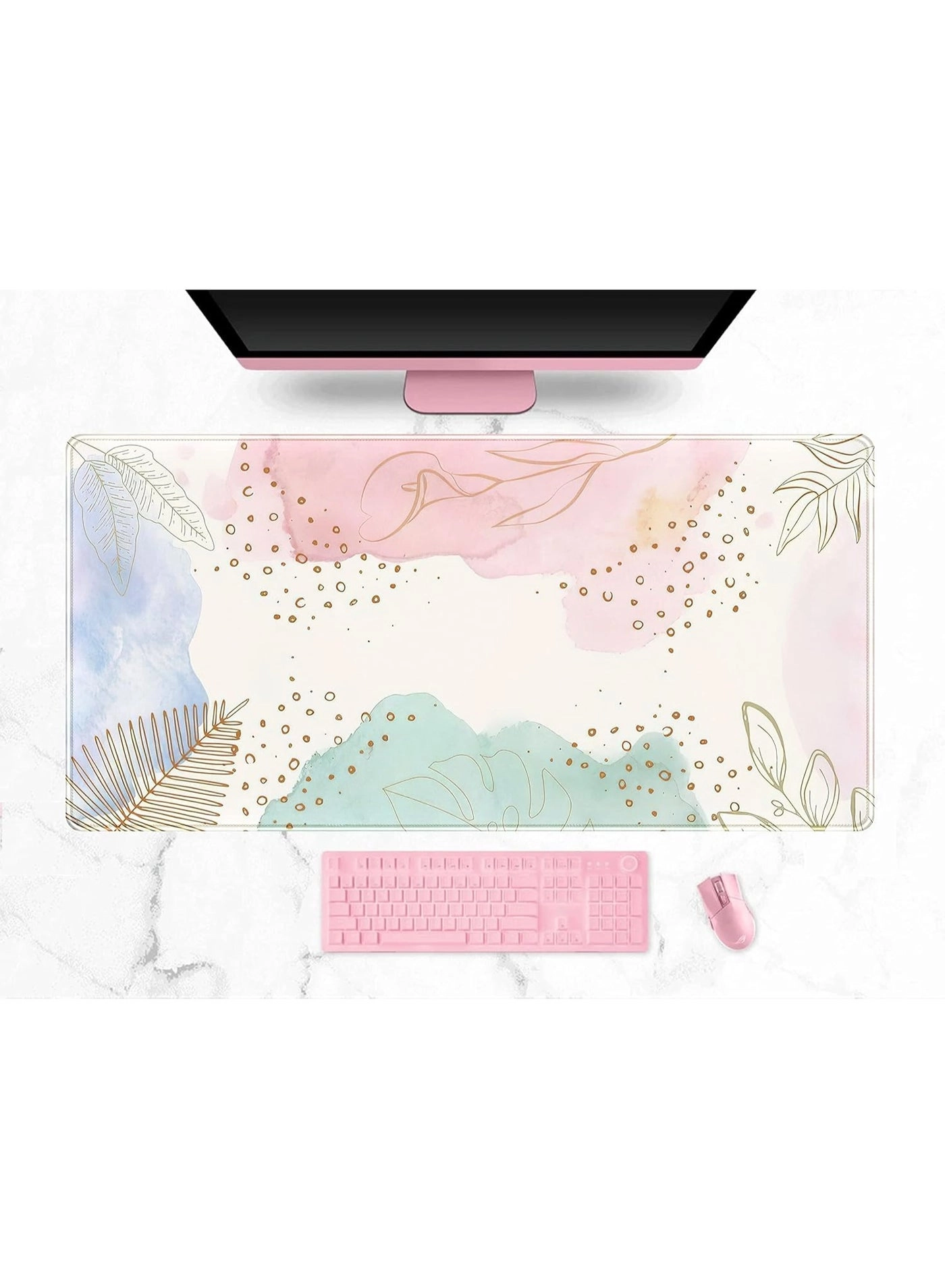 SYOSI Boho Lycra Gaming Mouse Pad - 80x40 cm