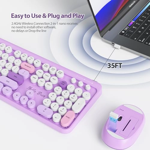 Wireless Keyboard & Mouse Set - US Wireless