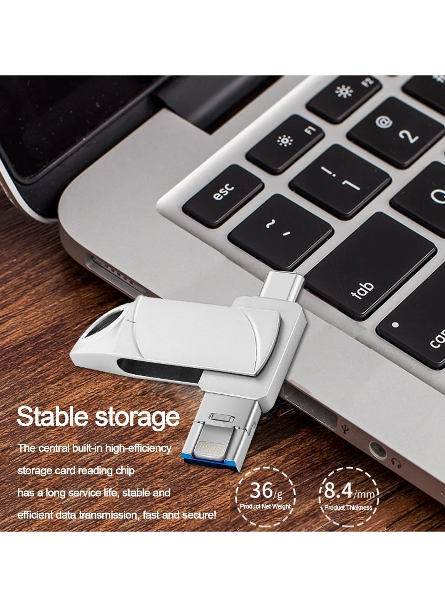 Flash Drive - Usb 3.0 Type-C iPhone Android 1TB