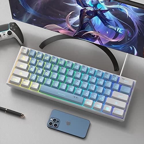 Portable 60% Gaming Mechanical Keyboard - Compact Wired