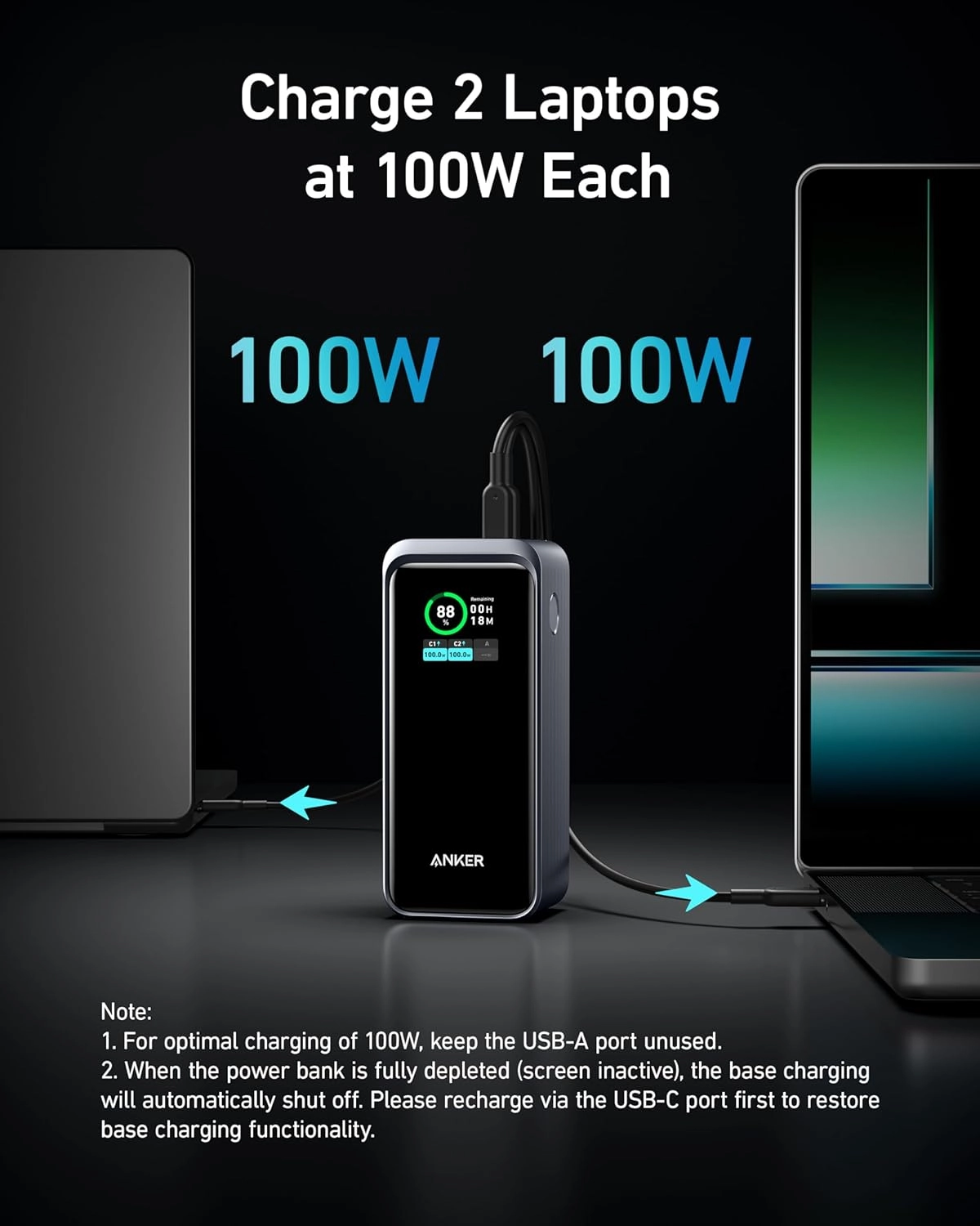Prime Power Bank - 20,000mAh 200W 1 USB-A 2 USB-C