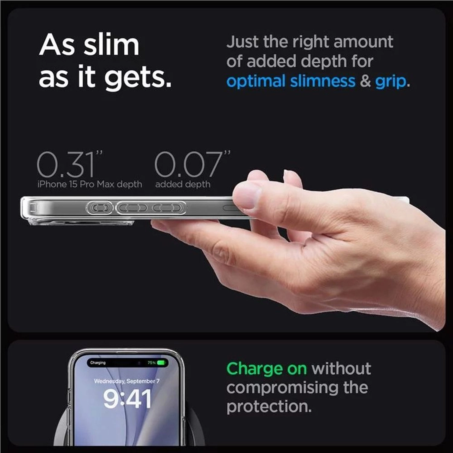 Ultra Hybrid MagFit Clear Case for iPhone 15 Pro