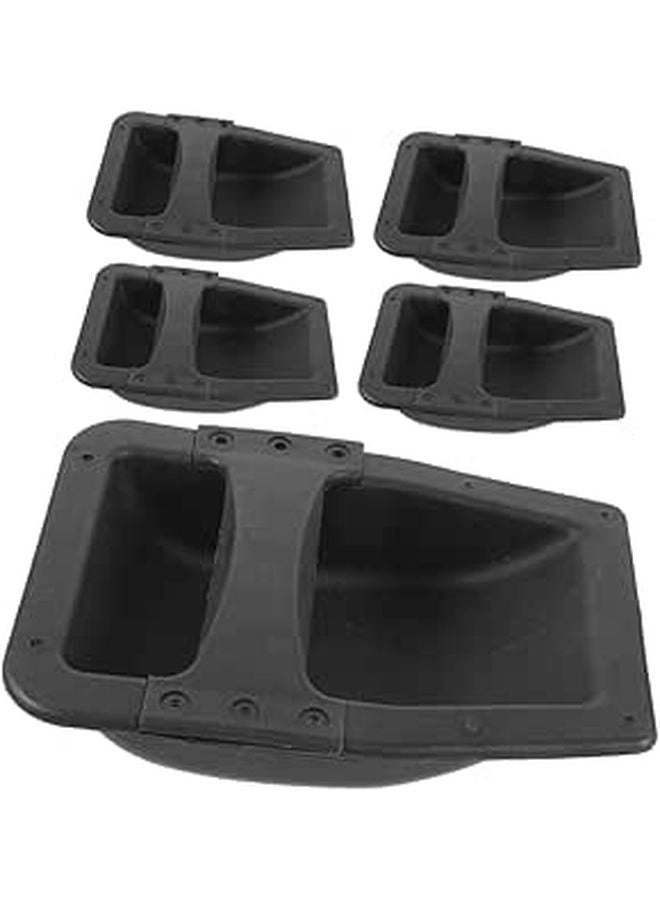 Abaodam Stage Speaker Handle - 5Pcs Black Plastic Large Grip Replacement