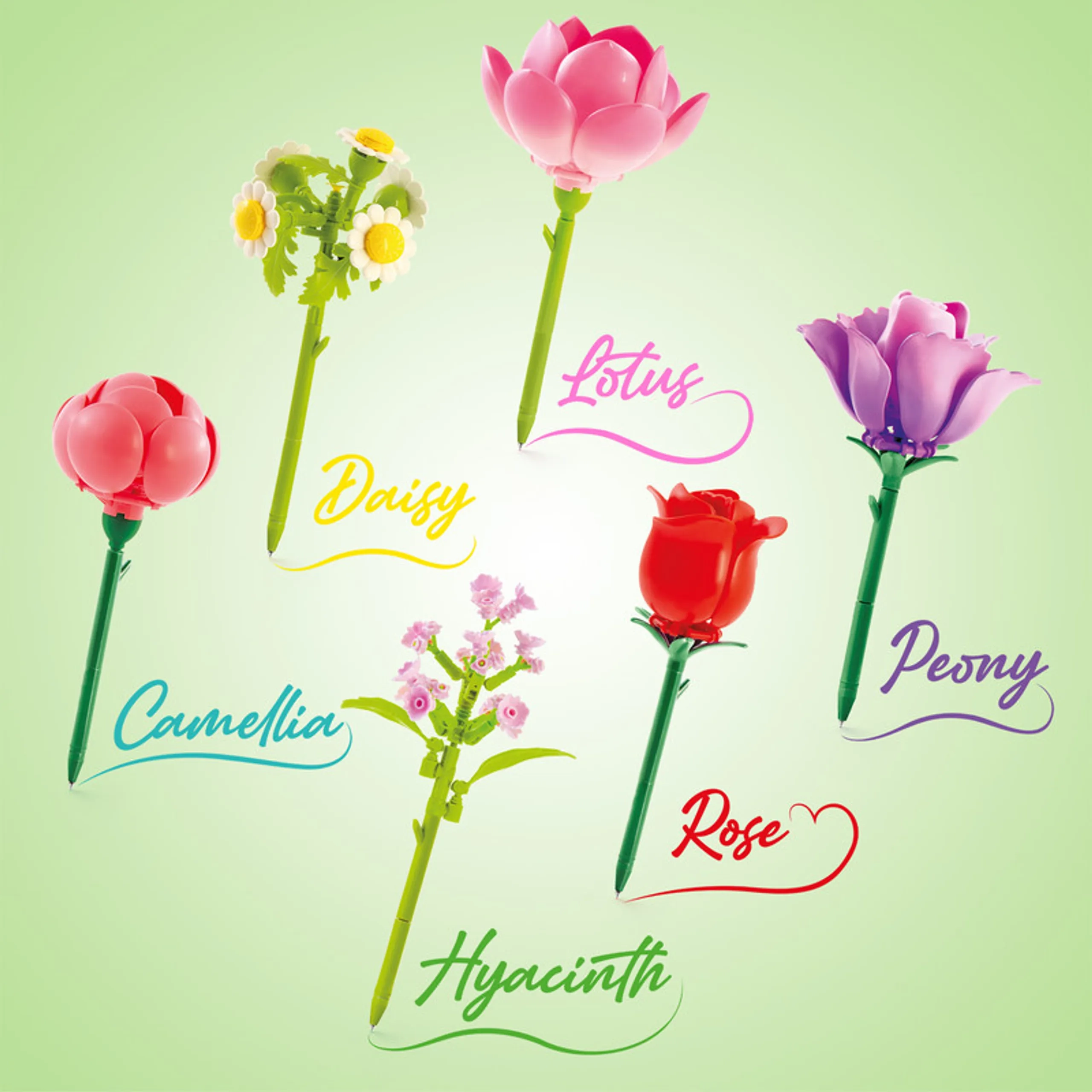 Flower Brick Pen - 1 pcs