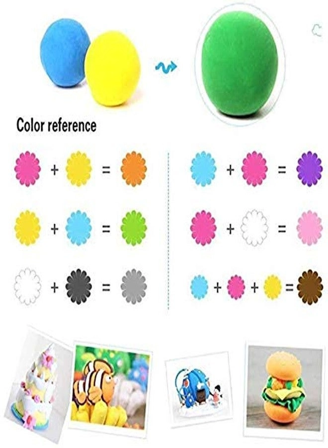 Magic Modeling Clay - Air Dry Non Toxic Plasticine Bouncing 4 pcs.