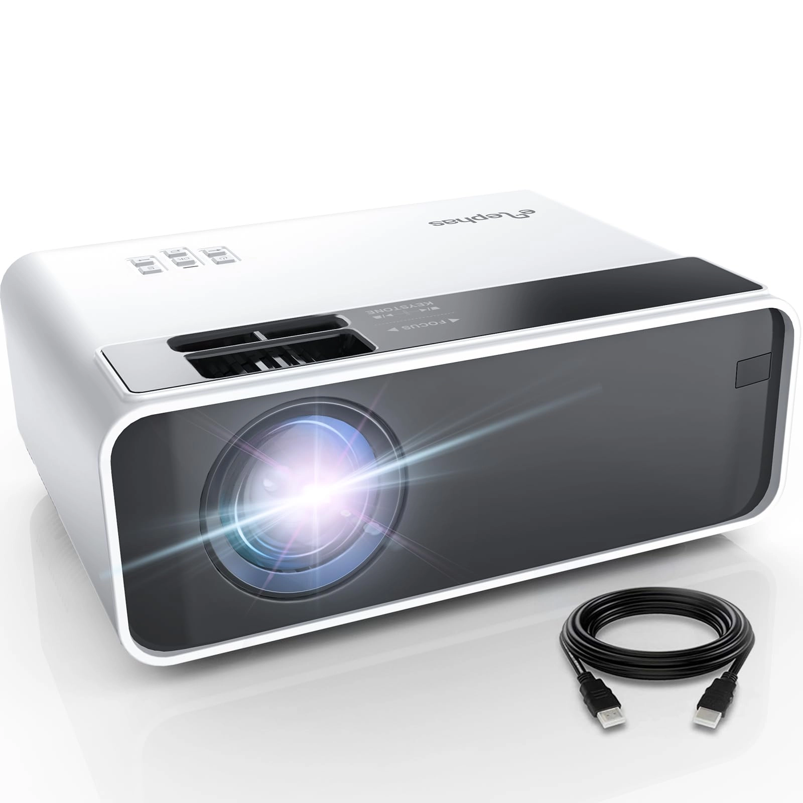 ELEPHAS WiFi Mini Projector 2021 15000 Lumen 1280 x 720