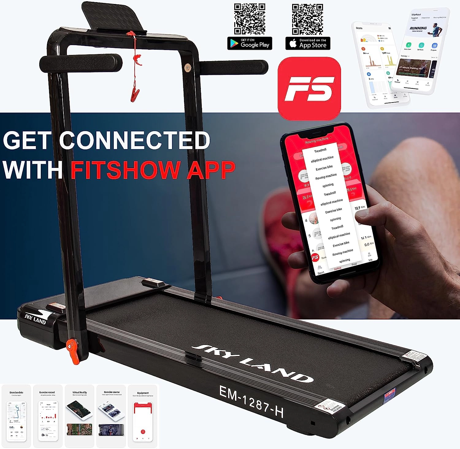 2 in 1 Treadmill Machine Walking Pad & Running Pad 4hp Dimension2D[width=400.0, height=1100.0]mm