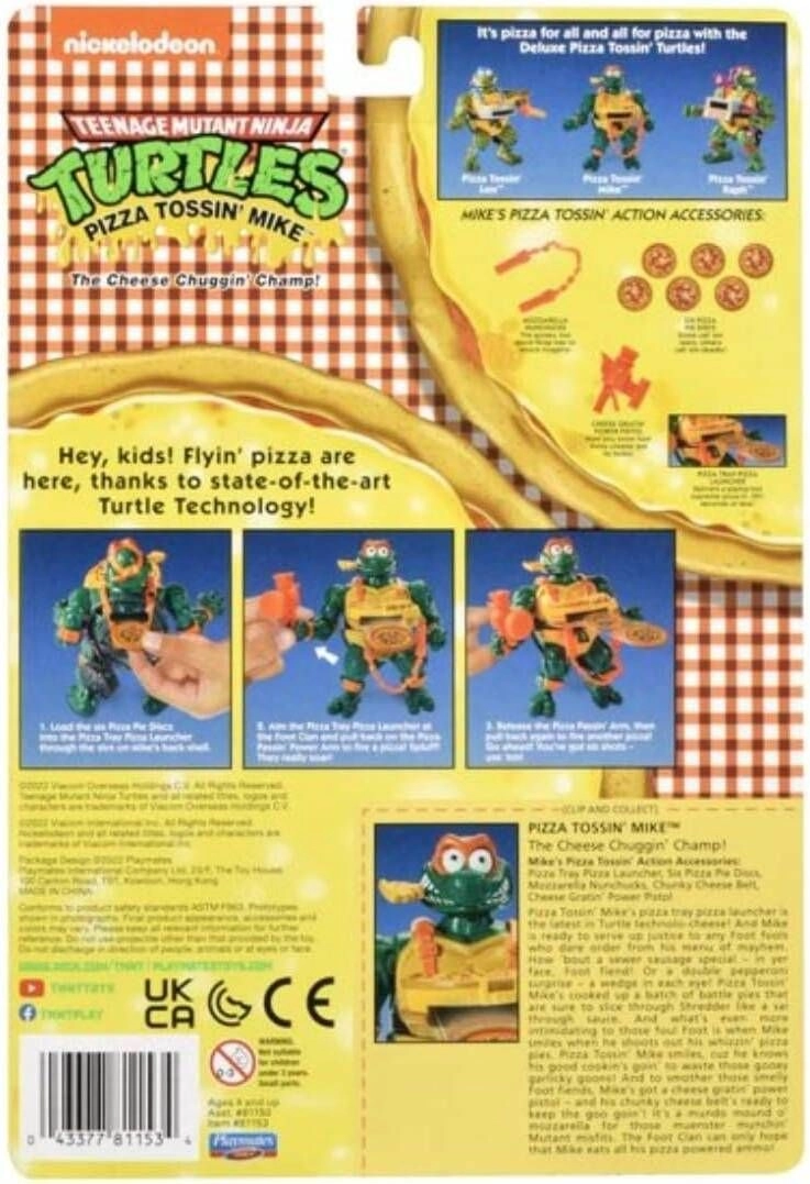 Original Classic Pizza Tossin Michelangelo Figure