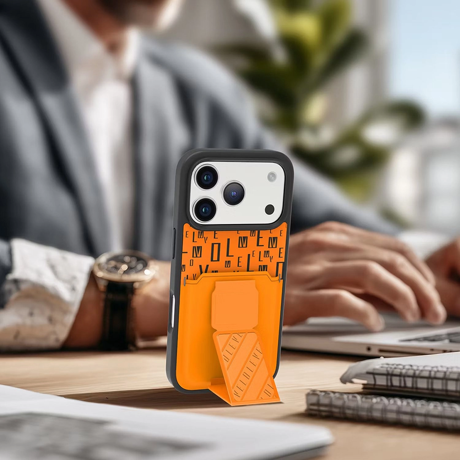 Morphix Cuero Gripstand Case for iPhone 17 Pro