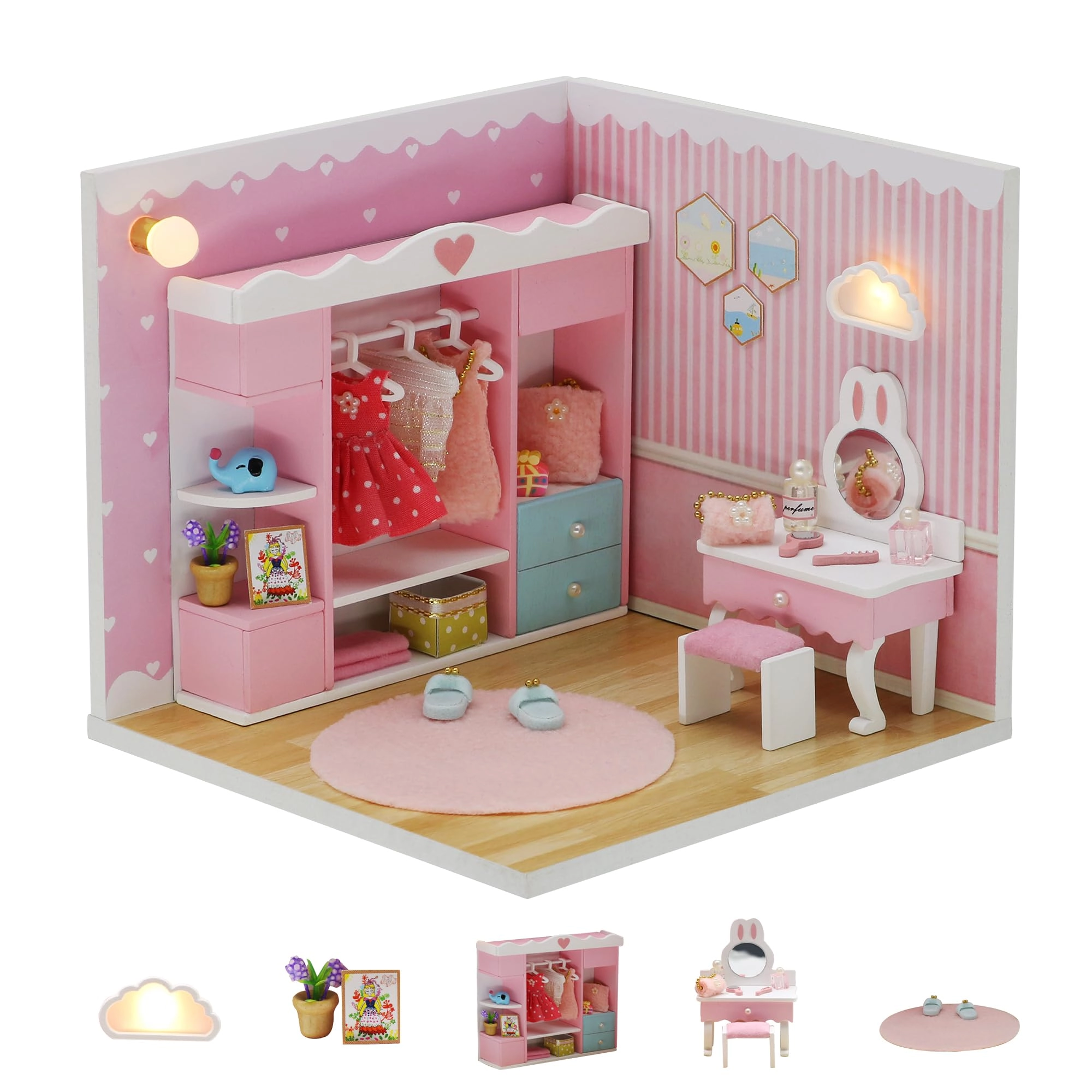 Dollhouse Miniature - Cloak Room LED