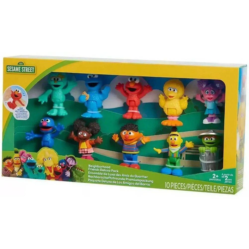 Sesame Street Neighborhood Friends Deluxe Figure Pack 10 pcs