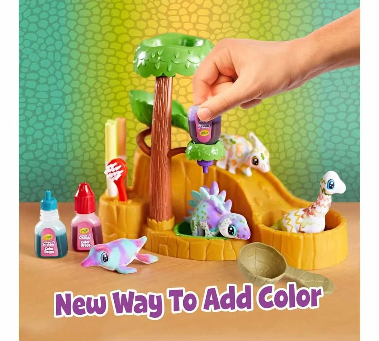Scribble Scrubbie Pets - Coloring Kit Dinosaur Waterfall
