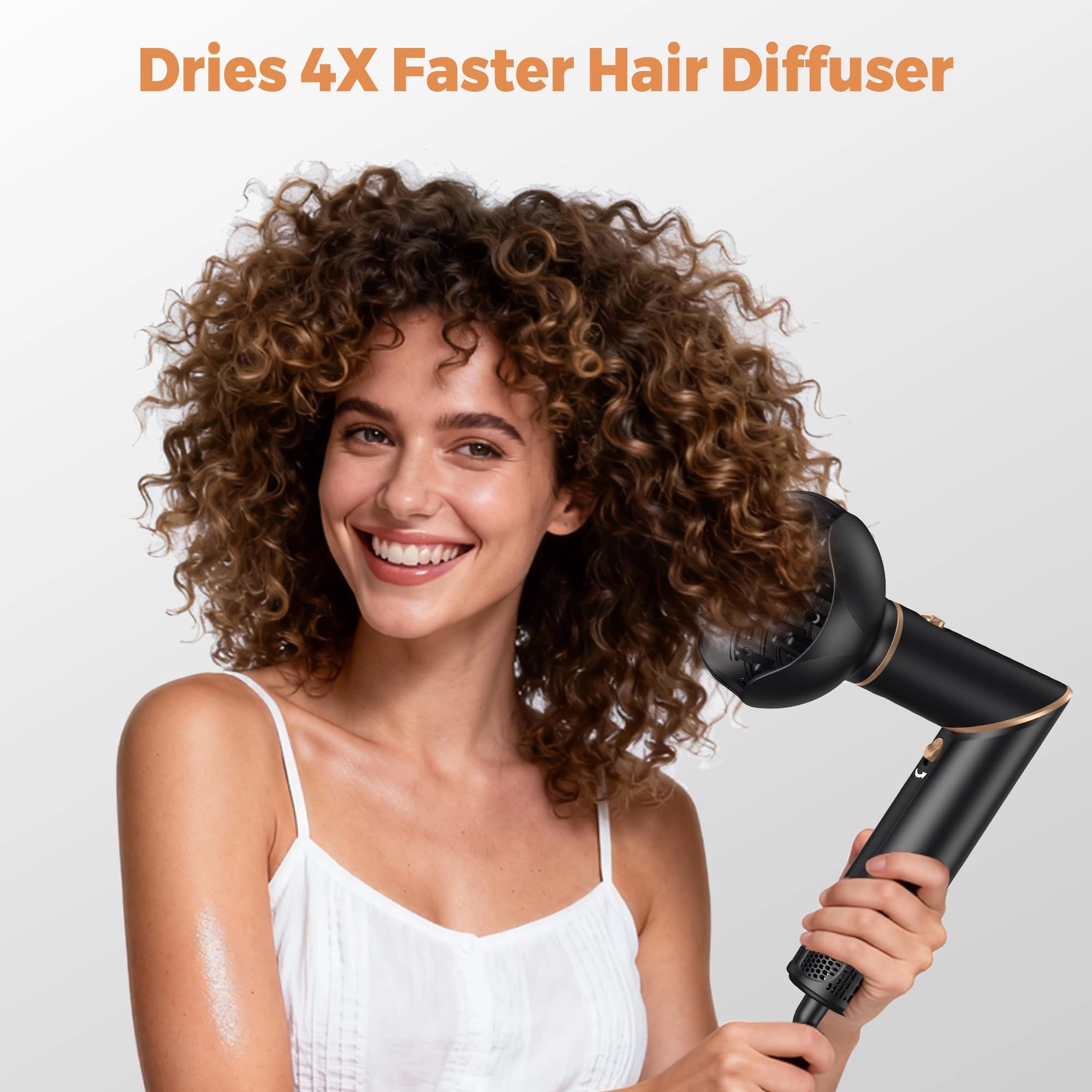 Blow Dryer Brush + Curling Wand + Ionic Hot Air Hair Dryer + Massage Oval Hair Dryer + Left&Right Hair Curlers