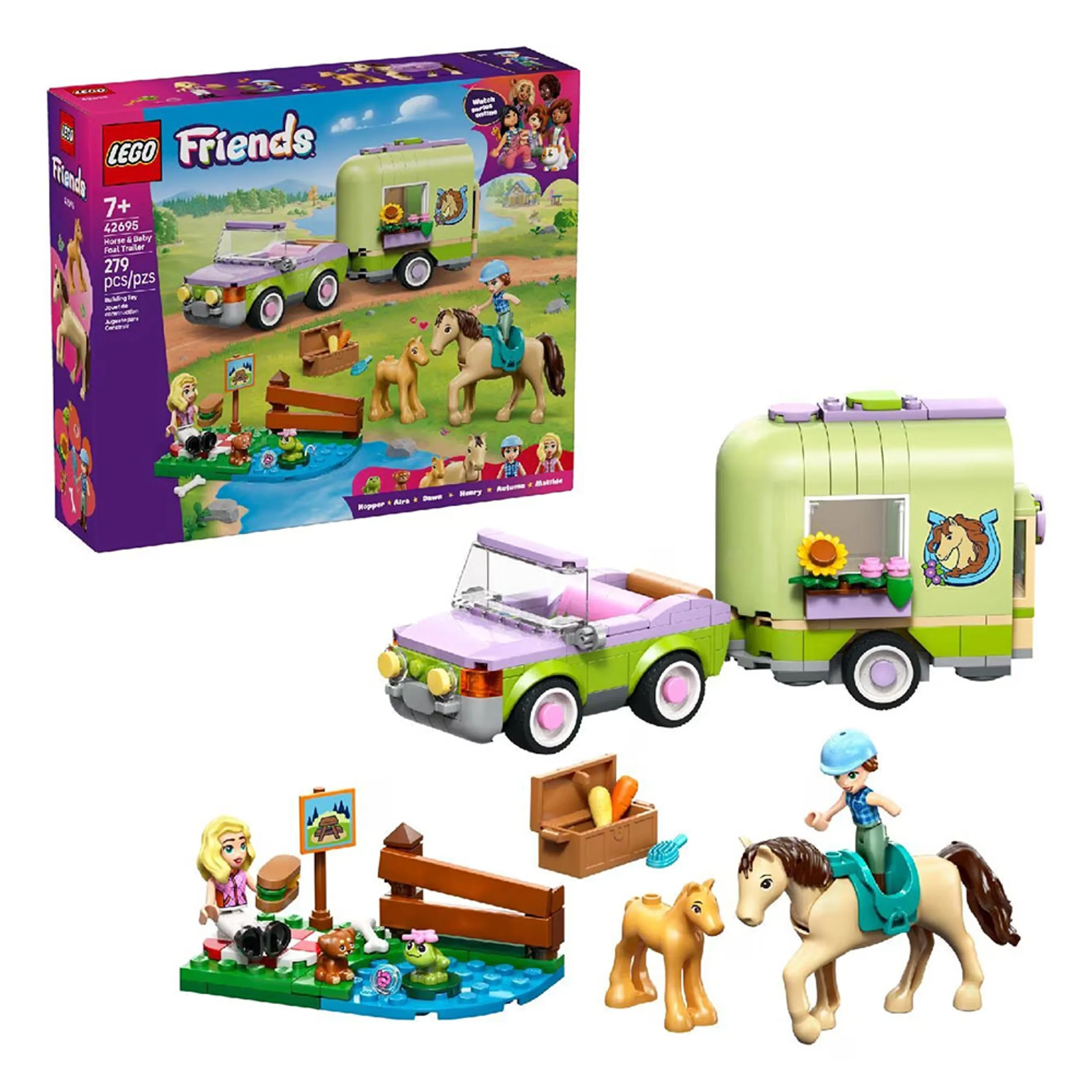 Friends Horse & Baby Foal Trailer (42695)