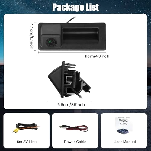 AHD 170° Reversing Camera - Night Vision AHD/CVBS 1080P