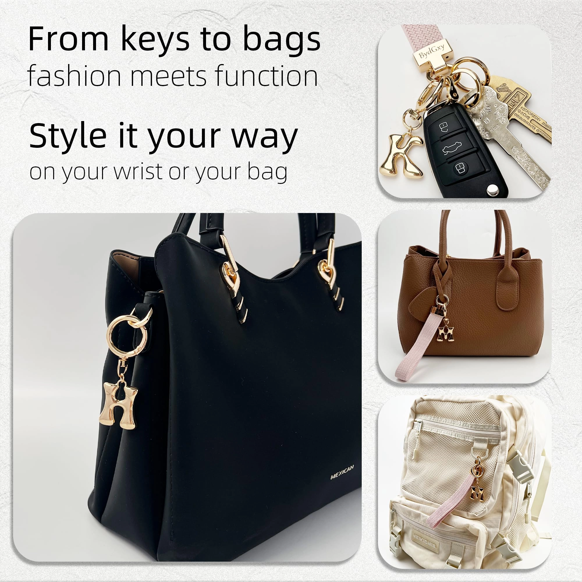 Initial Keychain - Letter
