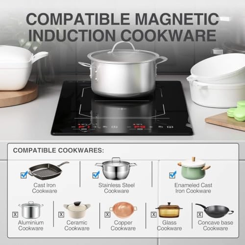 Induction Cooktop 2 Burners Induction hob
