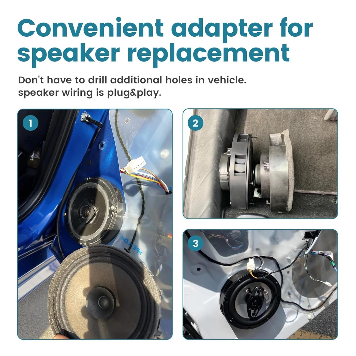 6.5 Inch Speaker Adapter Bracket Kit