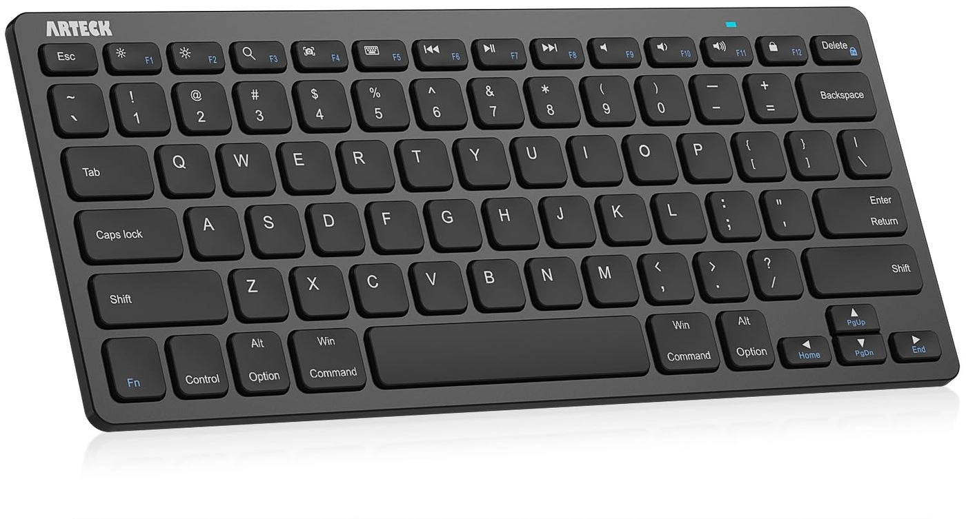 Arteck Ultra-Slim Bluetooth Keyboard - for iPad 10.2-inch/iPad Air/iPad 9.7-inch/iPad Pro/iPad mini iPhone Black