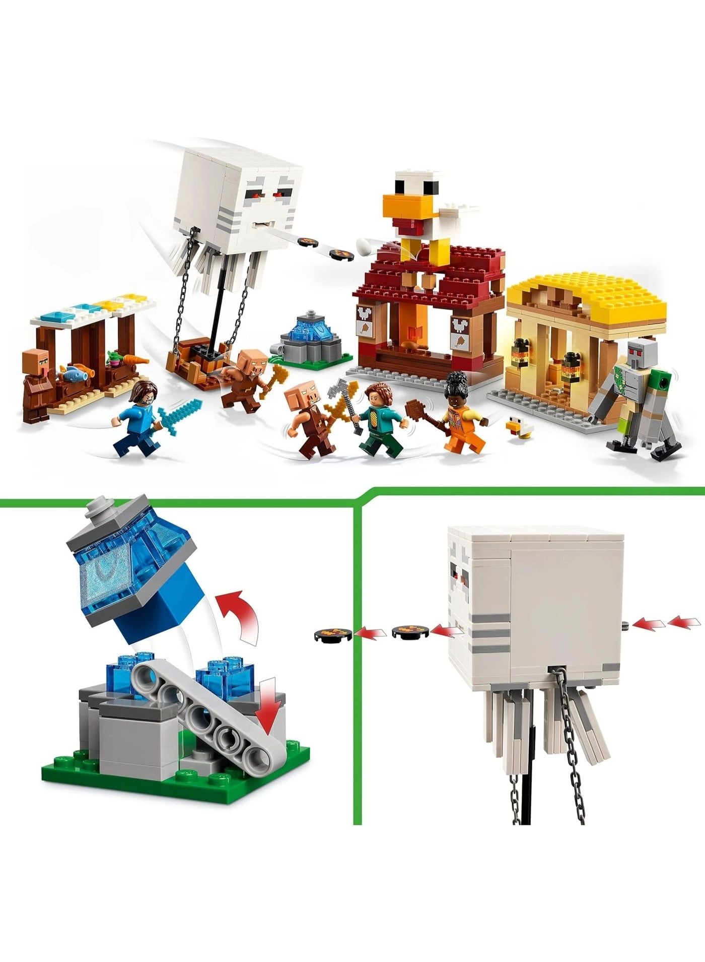 Minecraft The Ghast Balloon Village Attack (21273)