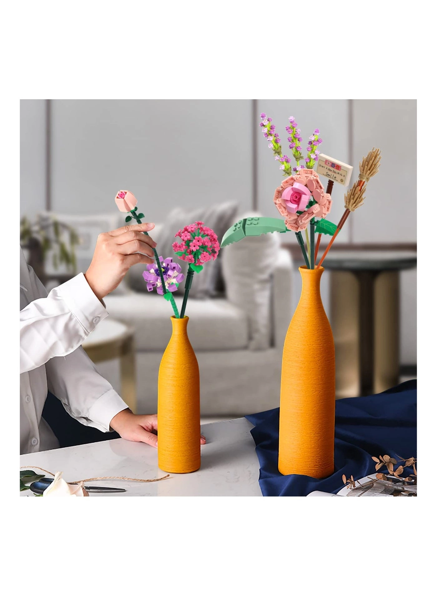 Mini Bricks Flower Bouquet - Flowers 456 pcs