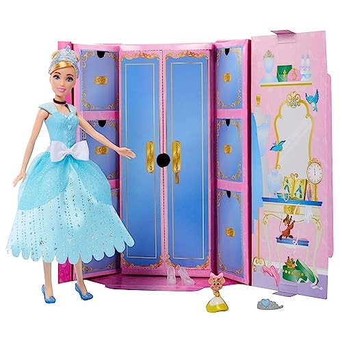 Cinderella Fashion Doll - Royal Fashion Reveal 12 fashions and accessories Set