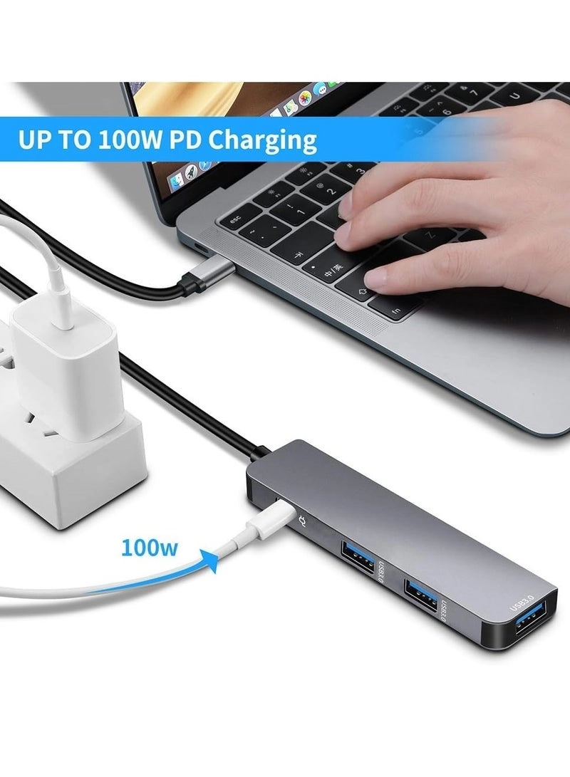UC-HUB4IN1-ALU - USB-C MacBook Pro/Air iMac Dell Lenovo Tablets