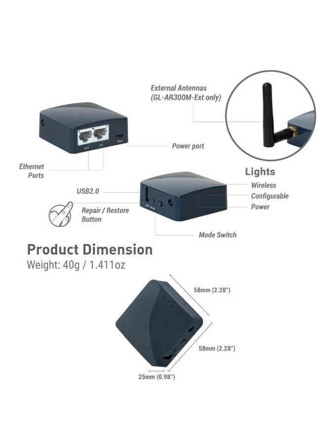 Shadow - 300 Mbps WiFi 4