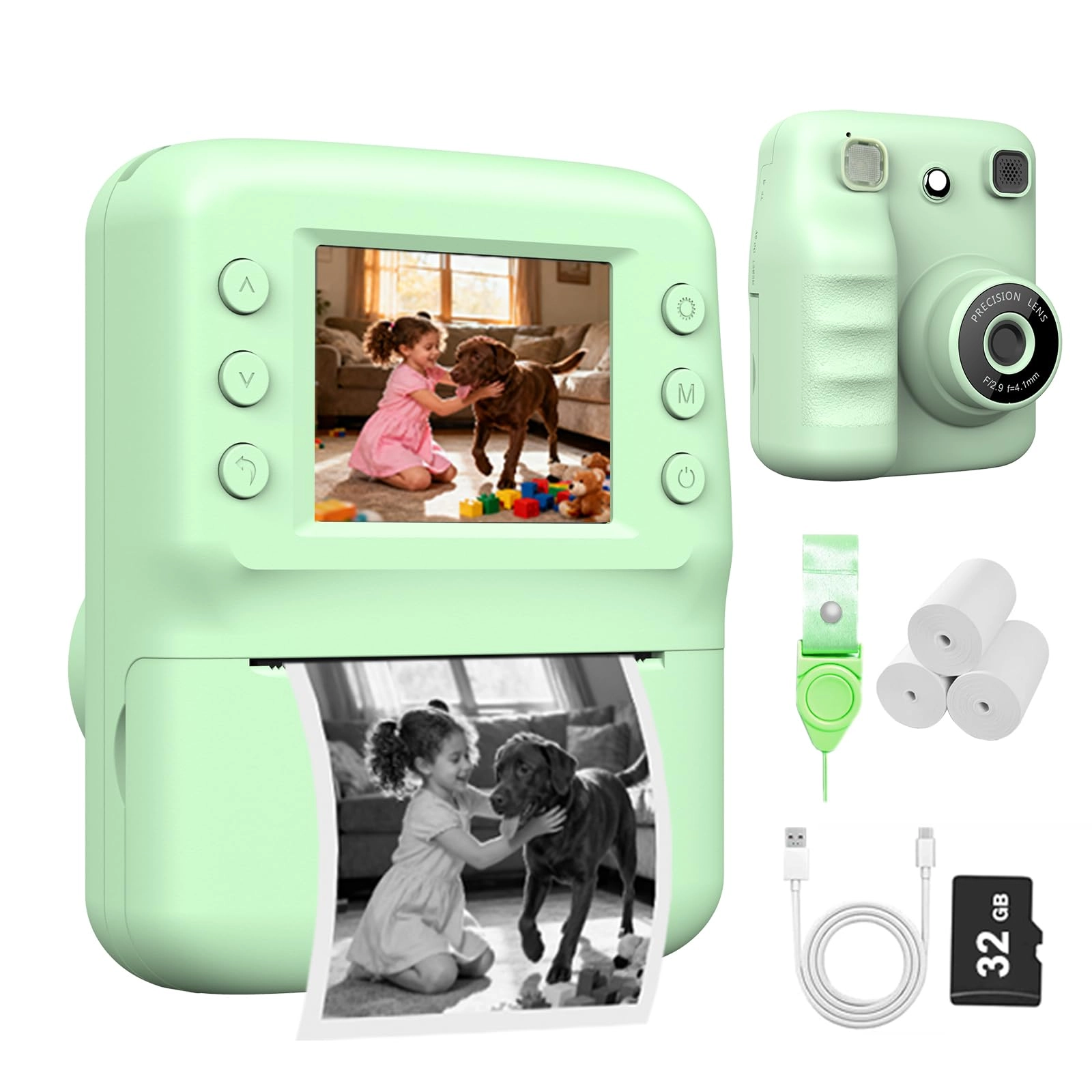 Kids Camera Instant Print - 1080P 32G