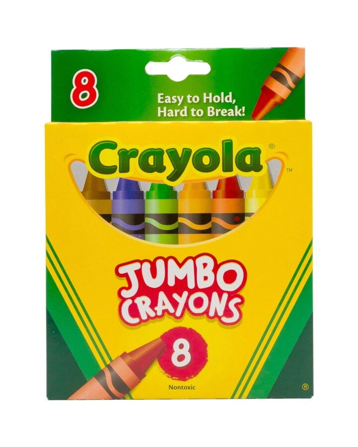 COLOR LAND CHILDRENS TOYS CENTER LLC Jumbo Crayons - 8 Count