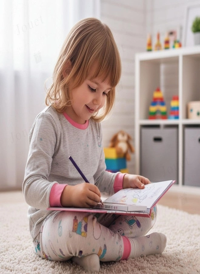 Colouring Book Kit - 8 Colour Pencils