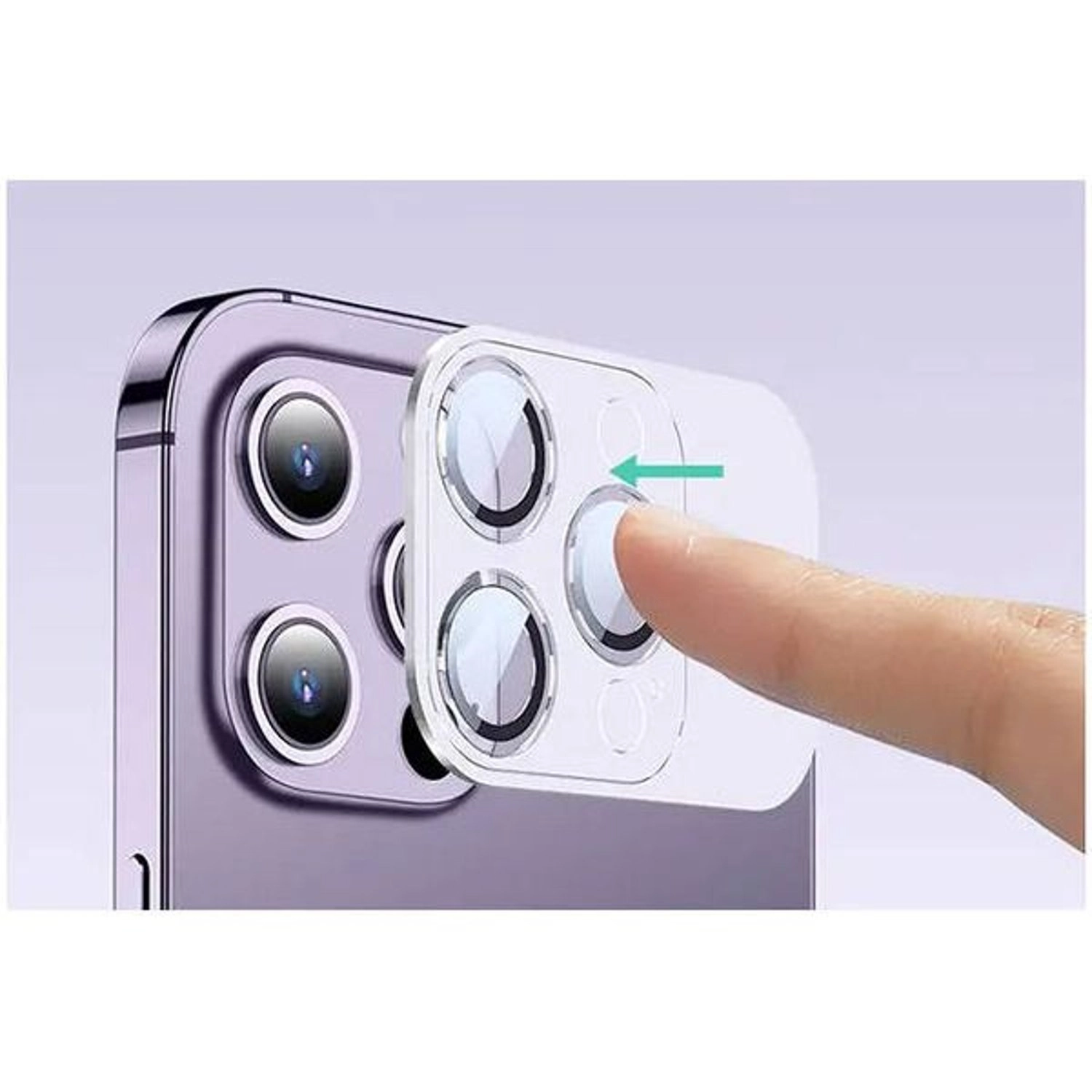 Clear Tempered Glass Camera Lens Protector for iPhone 14 Pro Max (3-Pack)