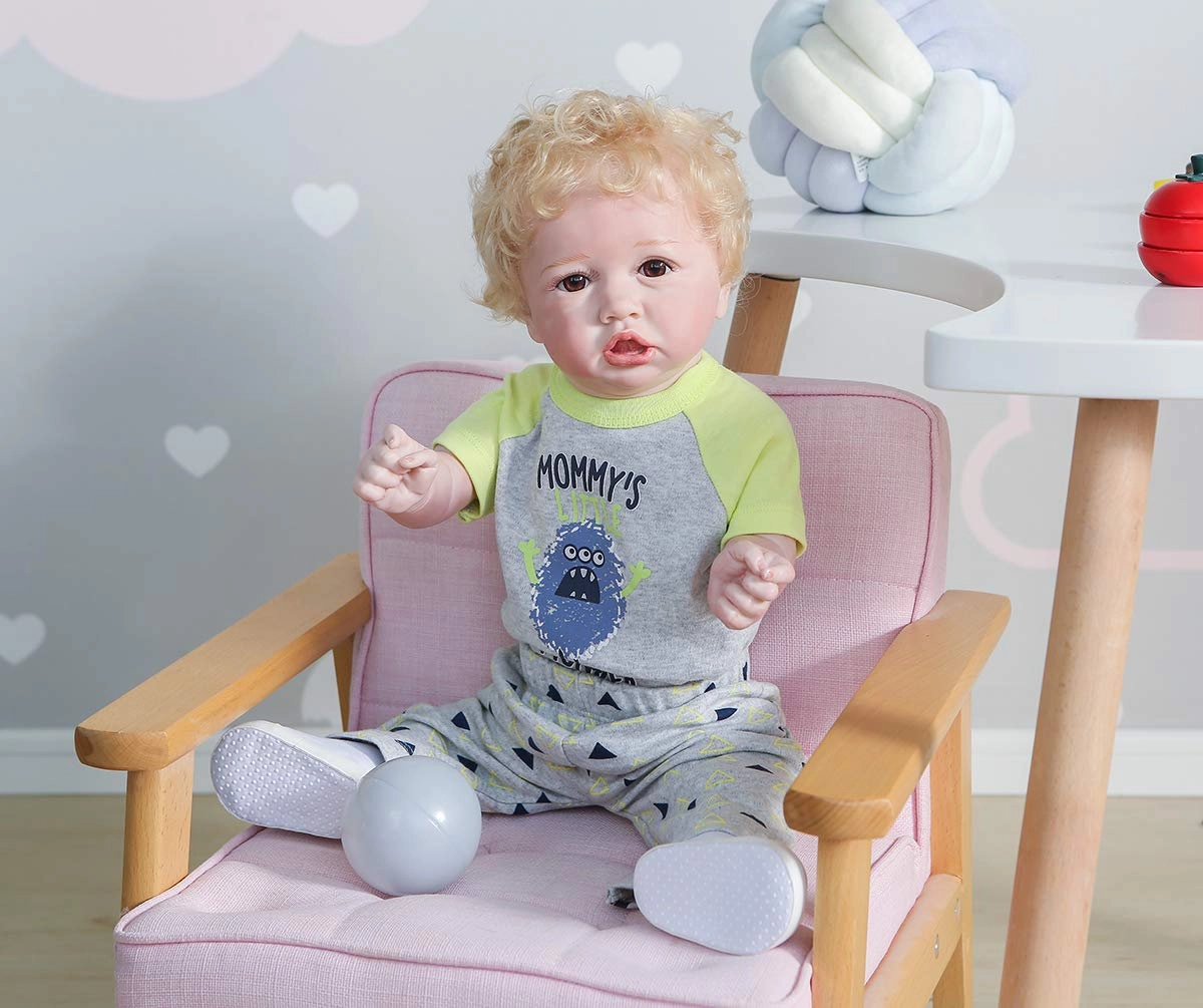 iCradle Reborn Baby Doll - 55 cm Silicone Vinyl Boy Ages 36+