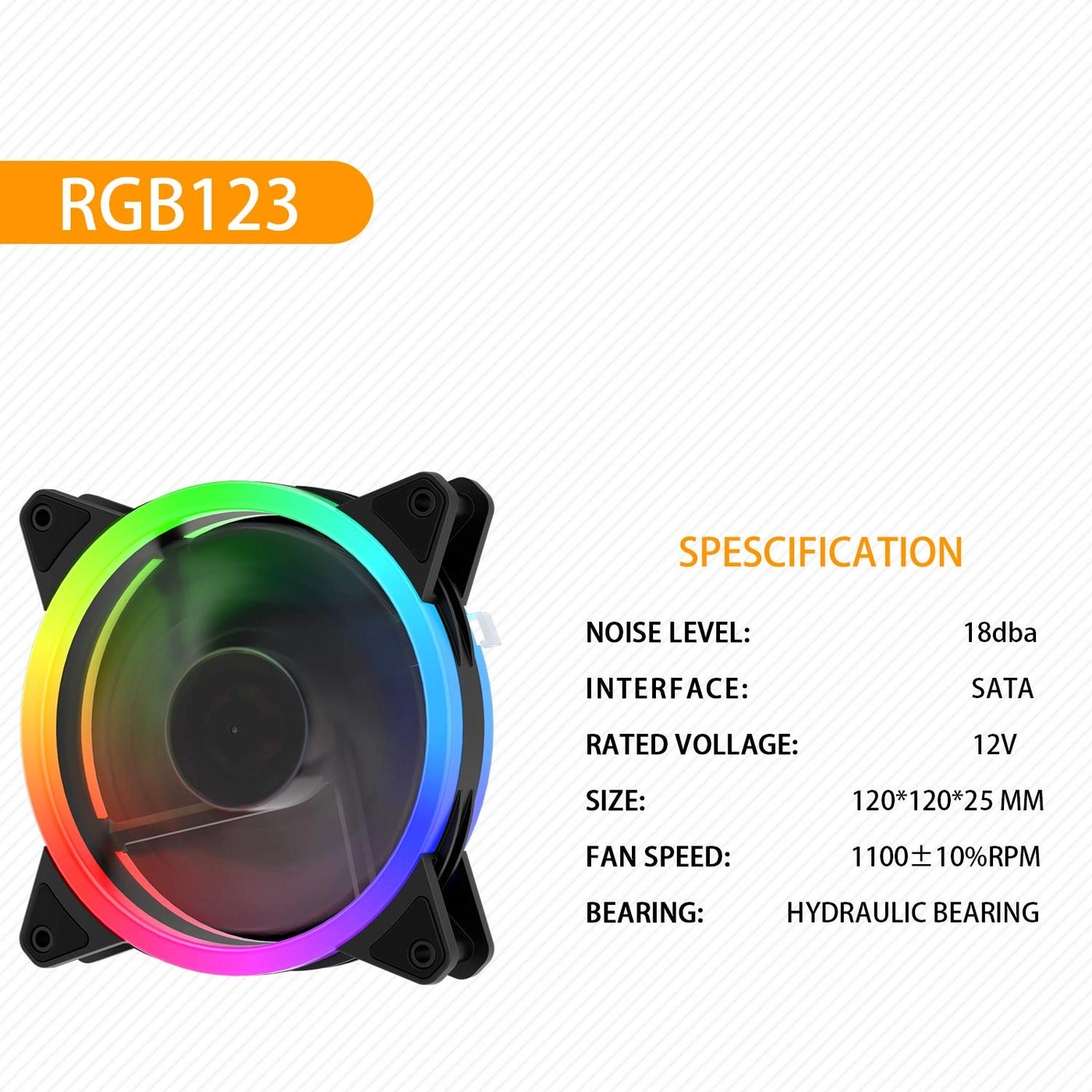 Addressable RGB Fan - 3-Pack 120mm