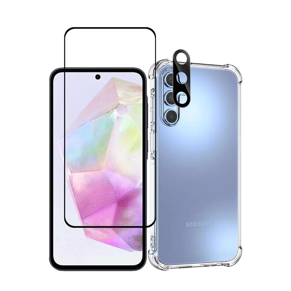 Case with Screen Protector for Samsung Galaxy A55